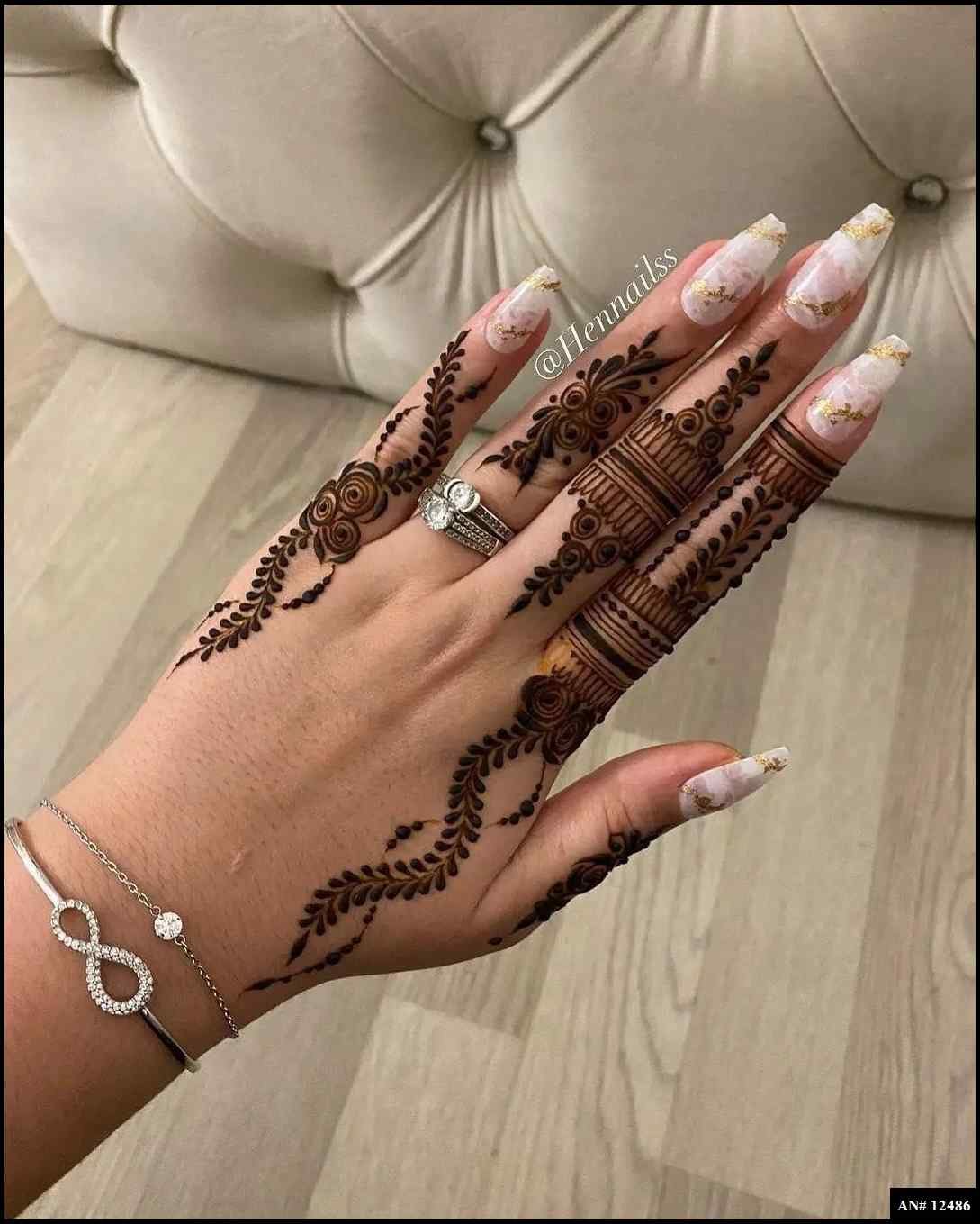 531+ Easy Simple Finger Mehndi Design (Henna)