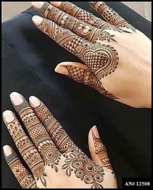 Royal Finger Mehndi Design AN 12508