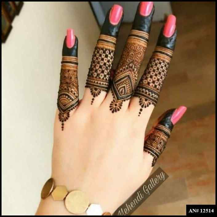 Royal Finger Mehndi Design [AN 12514]
