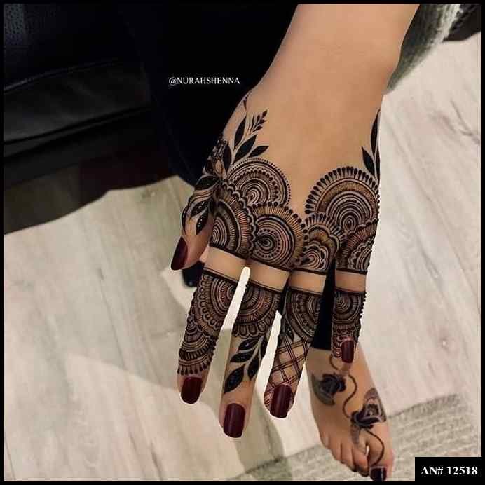 Royal Finger Mehndi Design AN 12518