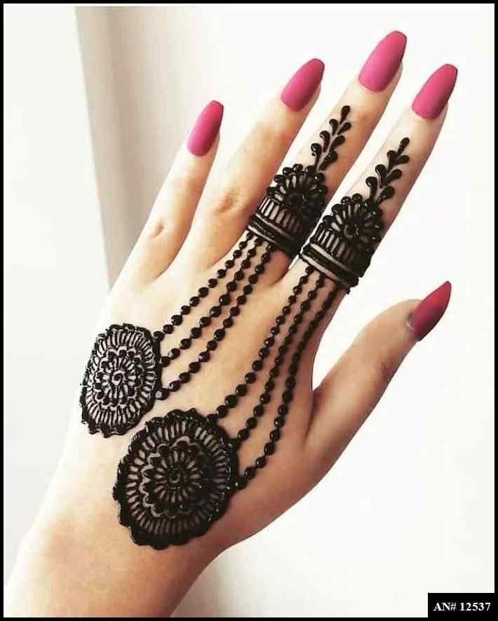 Royal Finger Mehndi Design AN 12537