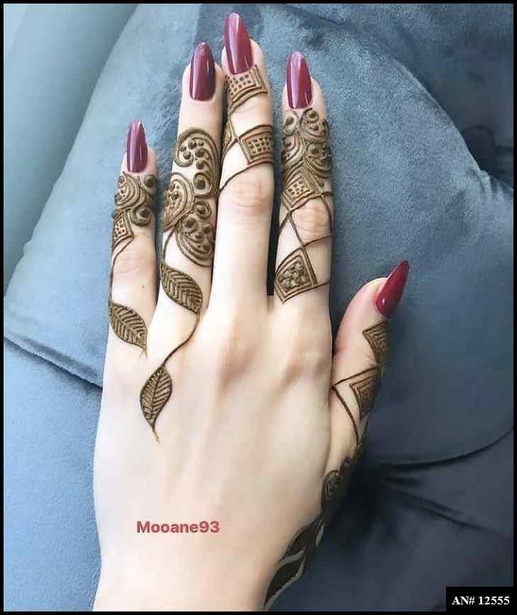 Royal Finger Mehndi Design AN 12555