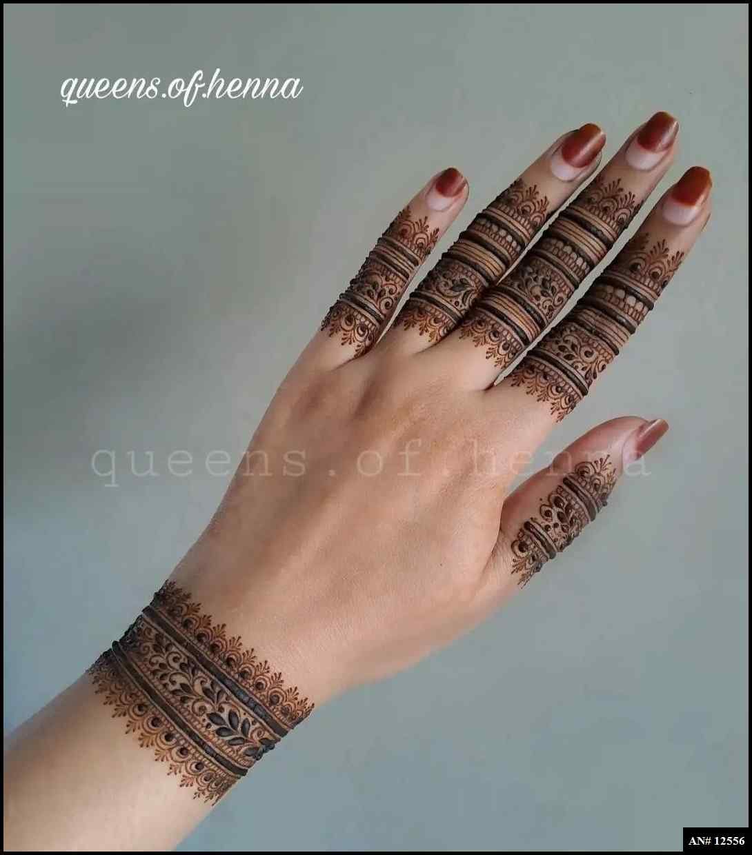 Royal Finger Mehndi Design AN 12556