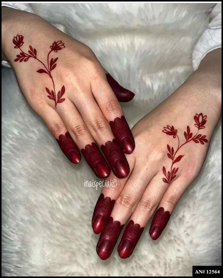 Royal Finger Mehndi Design AN 12564