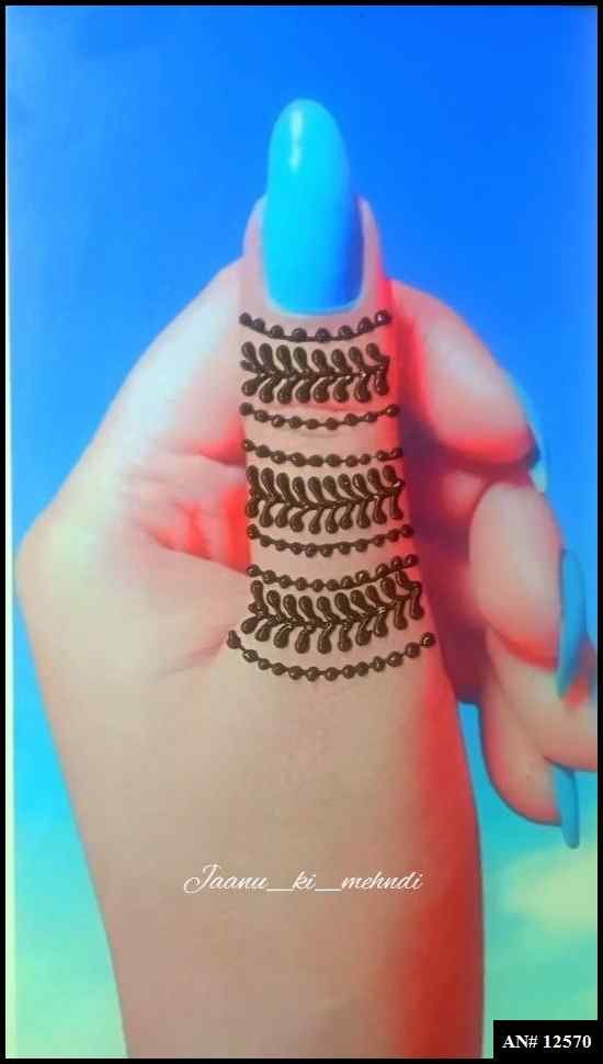 Royal Finger Mehndi Design AN 12570