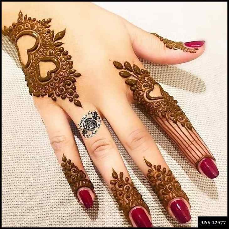 Royal Finger Mehndi Design AN 12577