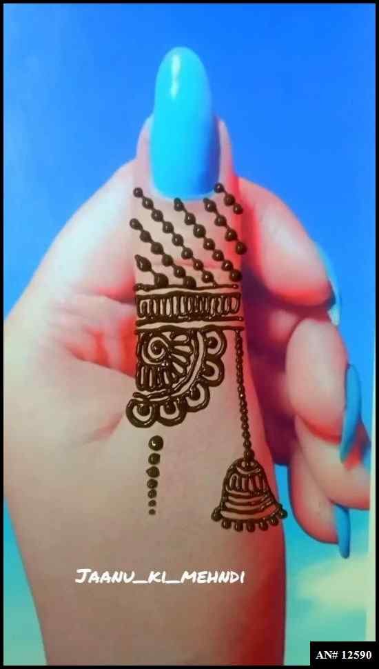 Royal Finger Mehndi Design AN 12590