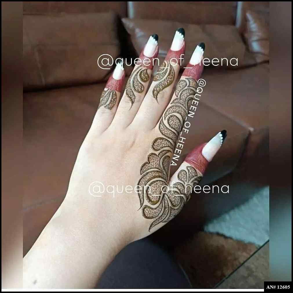 Royal Finger Mehndi Design AN 12605