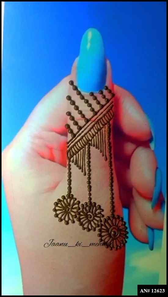 Royal Finger Mehndi Design AN 12623