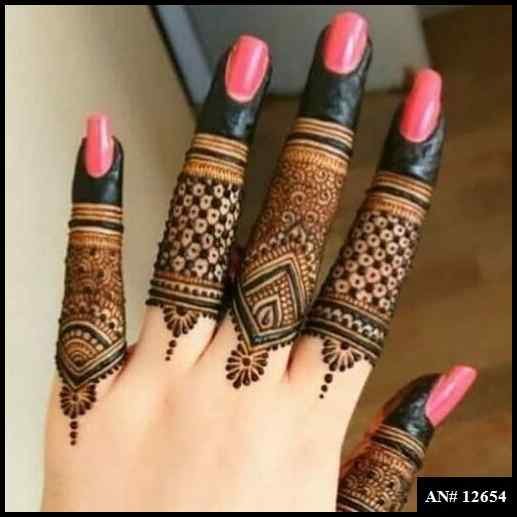 Royal Finger Mehndi Design AN 12654