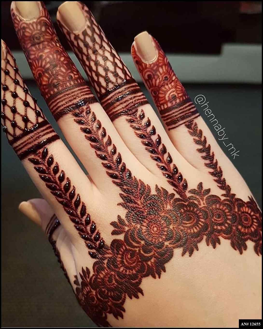 Royal Finger Mehndi Design AN 12655
