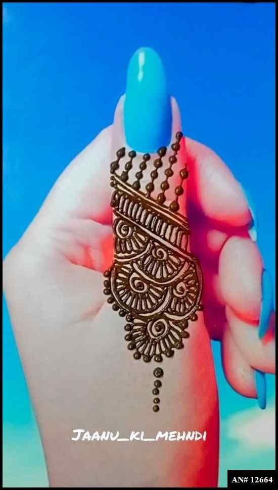 Royal Finger Mehndi Design [AN 12664]