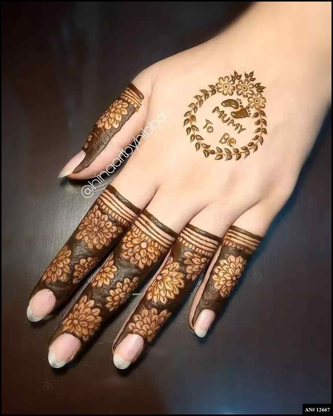 Royal Finger Mehndi Design AN 12667