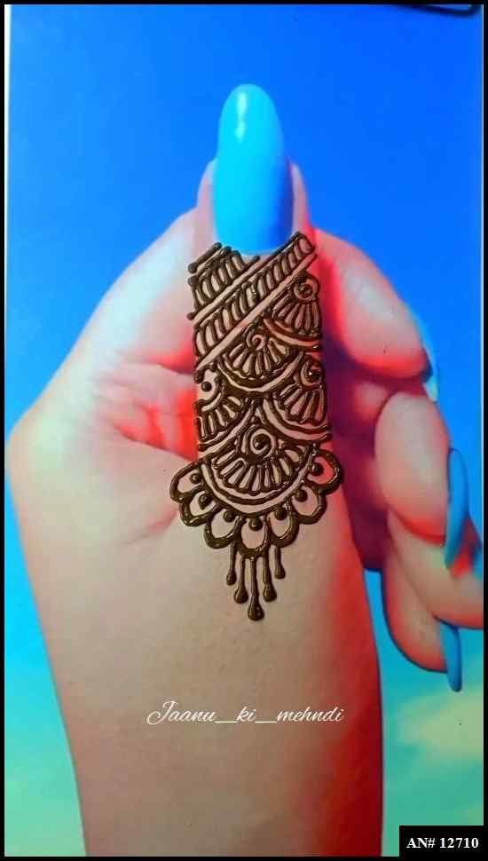 Royal Finger Mehndi Design AN 12710