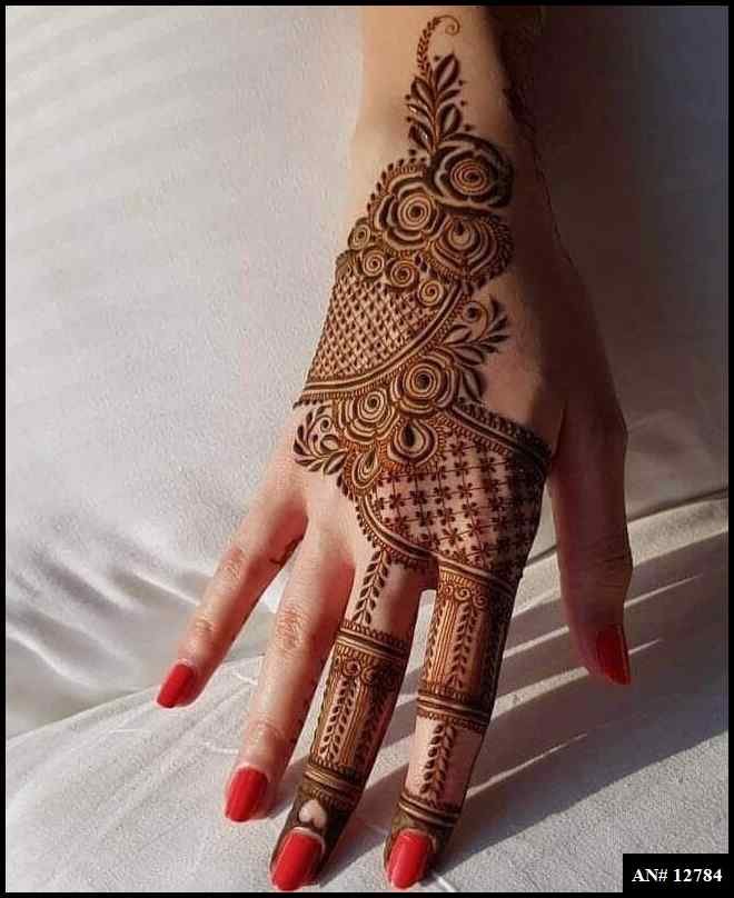 Very Very Easy Hands Mehndi Design AN 12784