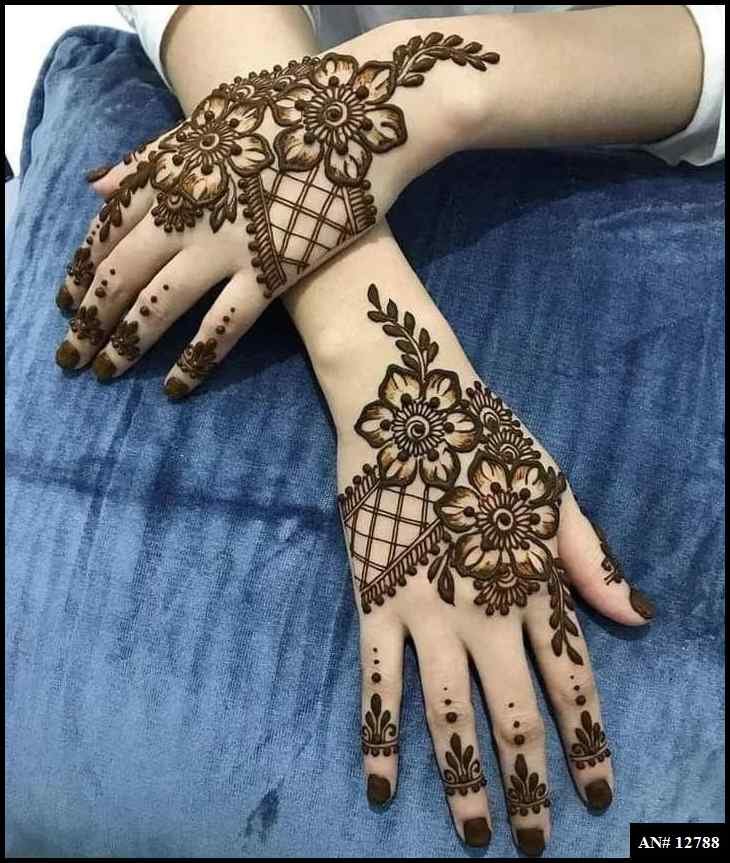 Very Very Easy Hands Mehndi Design [AN 12788]