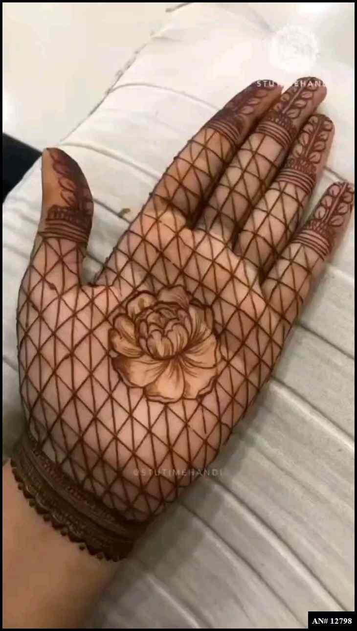 Very Very Easy Hands Mehndi Design AN 12798